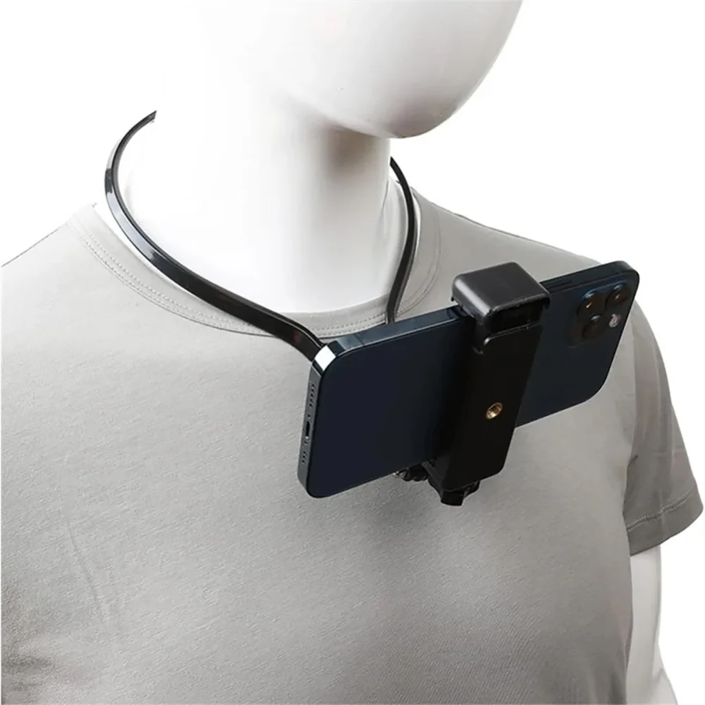 Wearable Neck Holder Lazy Phone Stand Hands Free Universal Hanging Mount for iPhone 15 ProMax Samsung GoPro Dock Station Bracket