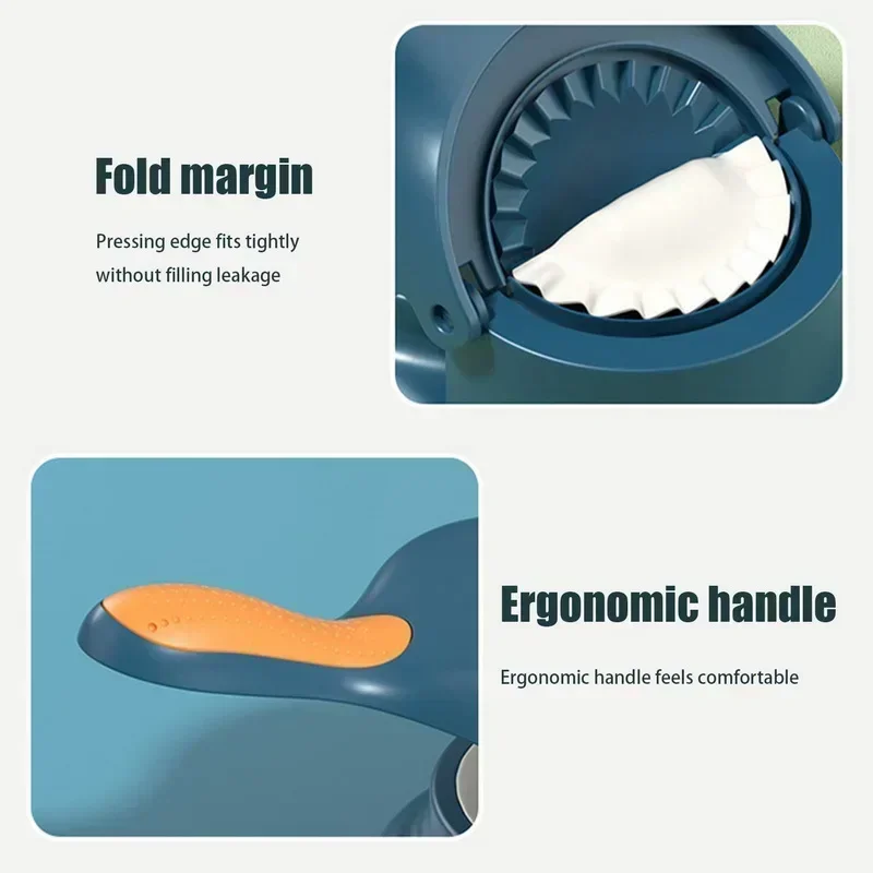 2 in1 Dumpling Maker DIY Kit Wrapper Presser Dough Pressing Ideal for Home Cooking Dough Skin Molder Machine Kitchen Gadgets