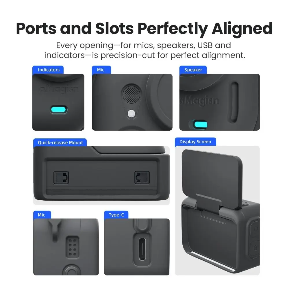 Silicone Protective Case Scratch-proof Full Coverage Camera Protector With Anti-lost Rope Lens Cap for Insta360 Go Ultra