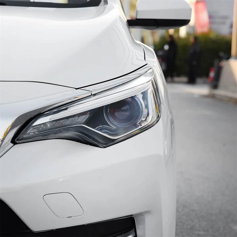 For Nissan Venucia D60 D60X 2017 2018 2019 2020 Articles Cars Polycarbonate High Gloss Fully Transparent Headlight Rubber Cover