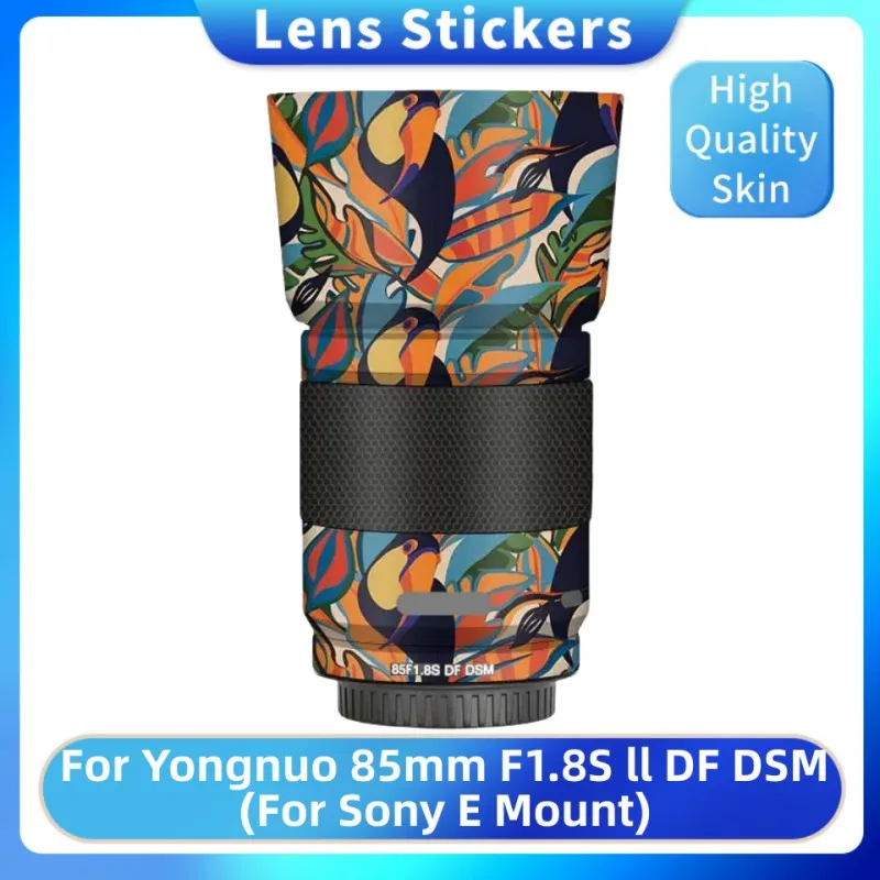 YONGNUO-Vinyl Wrap Film Lens Adesivo de Proteção, Pele Decalque, 85mm, F1.8S, II, DF, DSM, YN85, YN85mm, 1.8, F1.8, F/1.8 S, 1.8 S, F/1,8 S