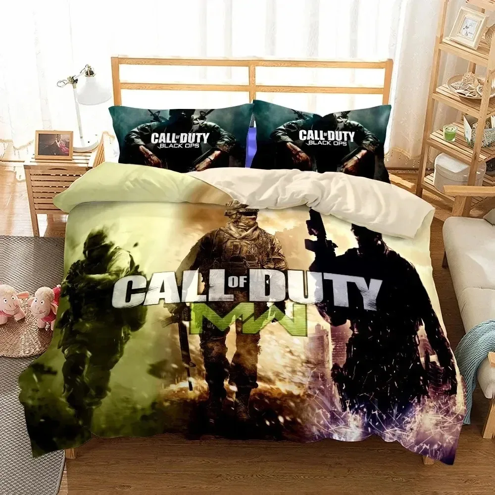 

New 3D Print Call-of-duty Bedding Set Single Twin Full Queen King Size Game Shooting Bed Set Adult Kid Bedroom Duvet cover Sets