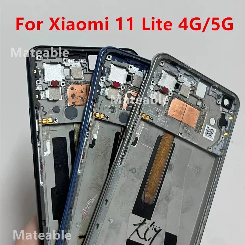 mi11lite-para-xiaomi-mi-11-lite-4g-5g-frente-meio-quadro-placa-habitacao-lcd-suporte-moldura-substituir-pecas-de-reposicao-reparo