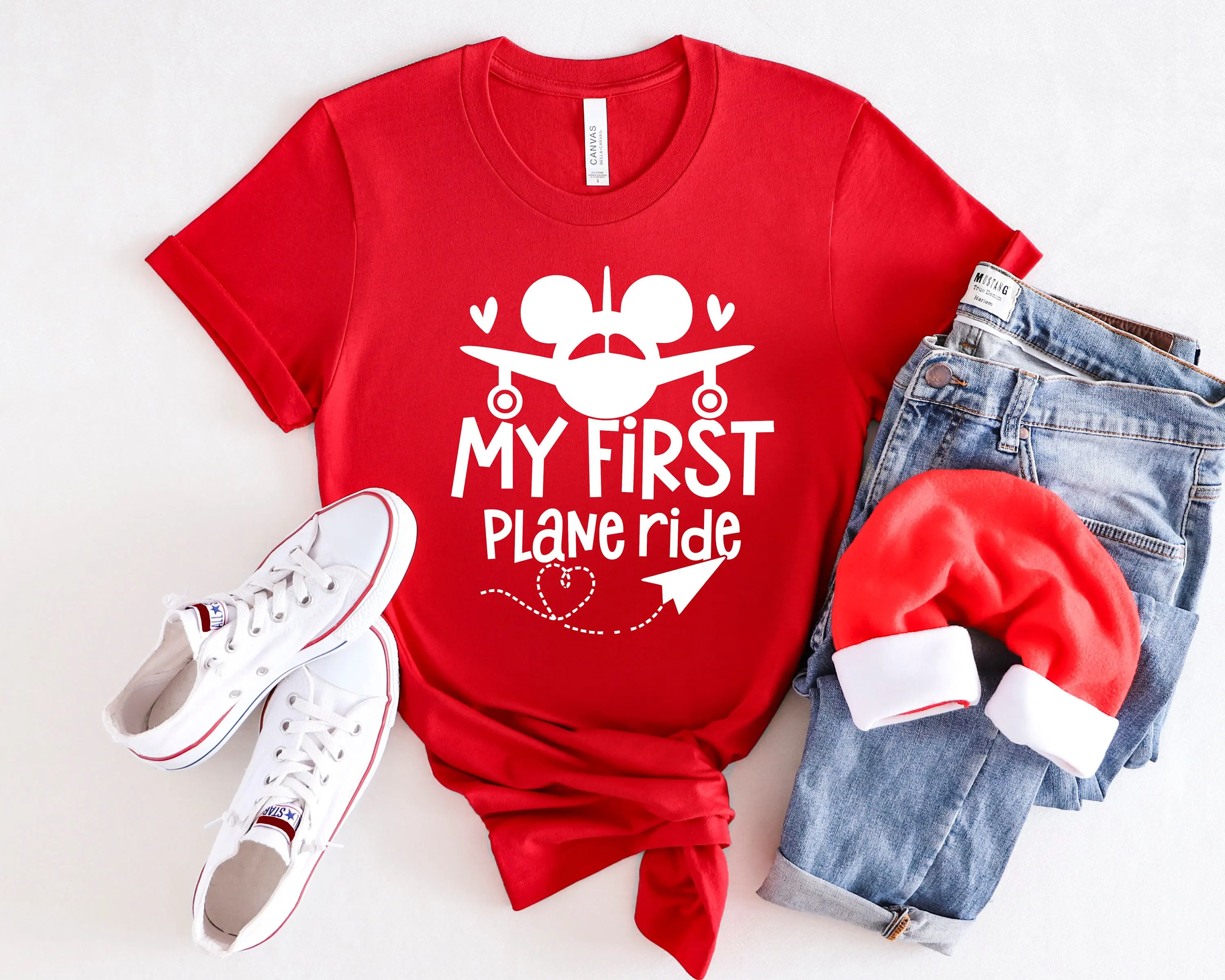 Camiseta de My 1st FlighT para niños, primer vuelo, Viaje, es un paseo en avión familiar