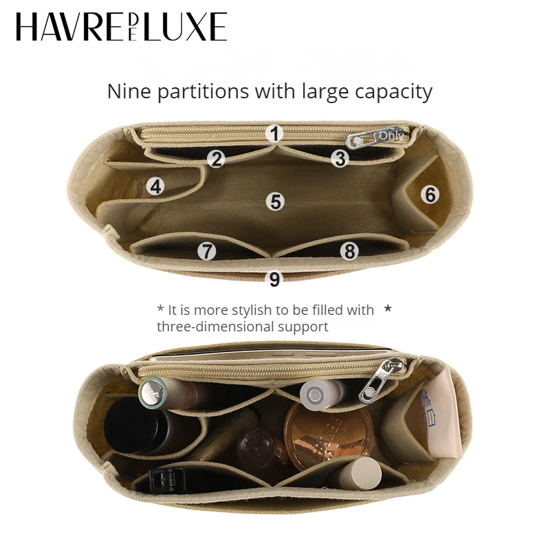 HAVREDELUXE Bag Organizer For Longchamp Backpack Liner To Organize And Store The Inner Bag Bag Support