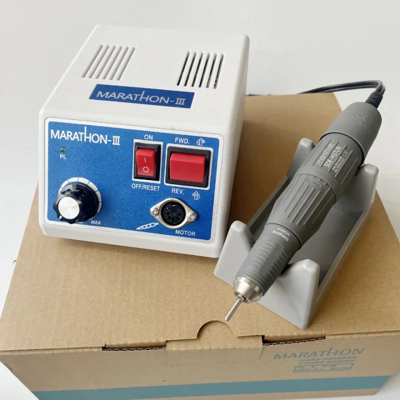 sterke 210 micromotor elektrische laboratorium sieraden nagelboormachine polish N3 koolborstel handstuk boorset tandtechnisch laboratoriumapparatuur