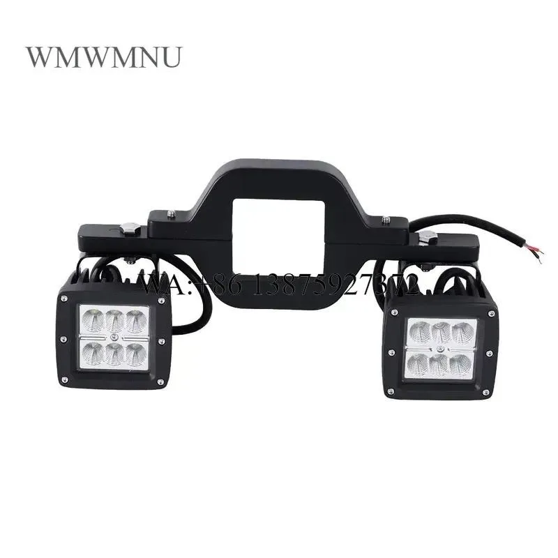 Wmwmnu for 2020 Pick up Truck Accessories 4x4 Tow Hitch Mount Bracket with 4 inch LED Work Light Pods Amber DRL Backup