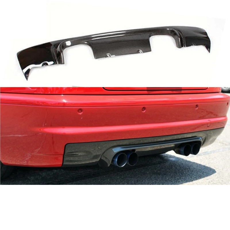 Carbon Fiber Fibre Rear Bumper Lip Diffuser For  E46 M3