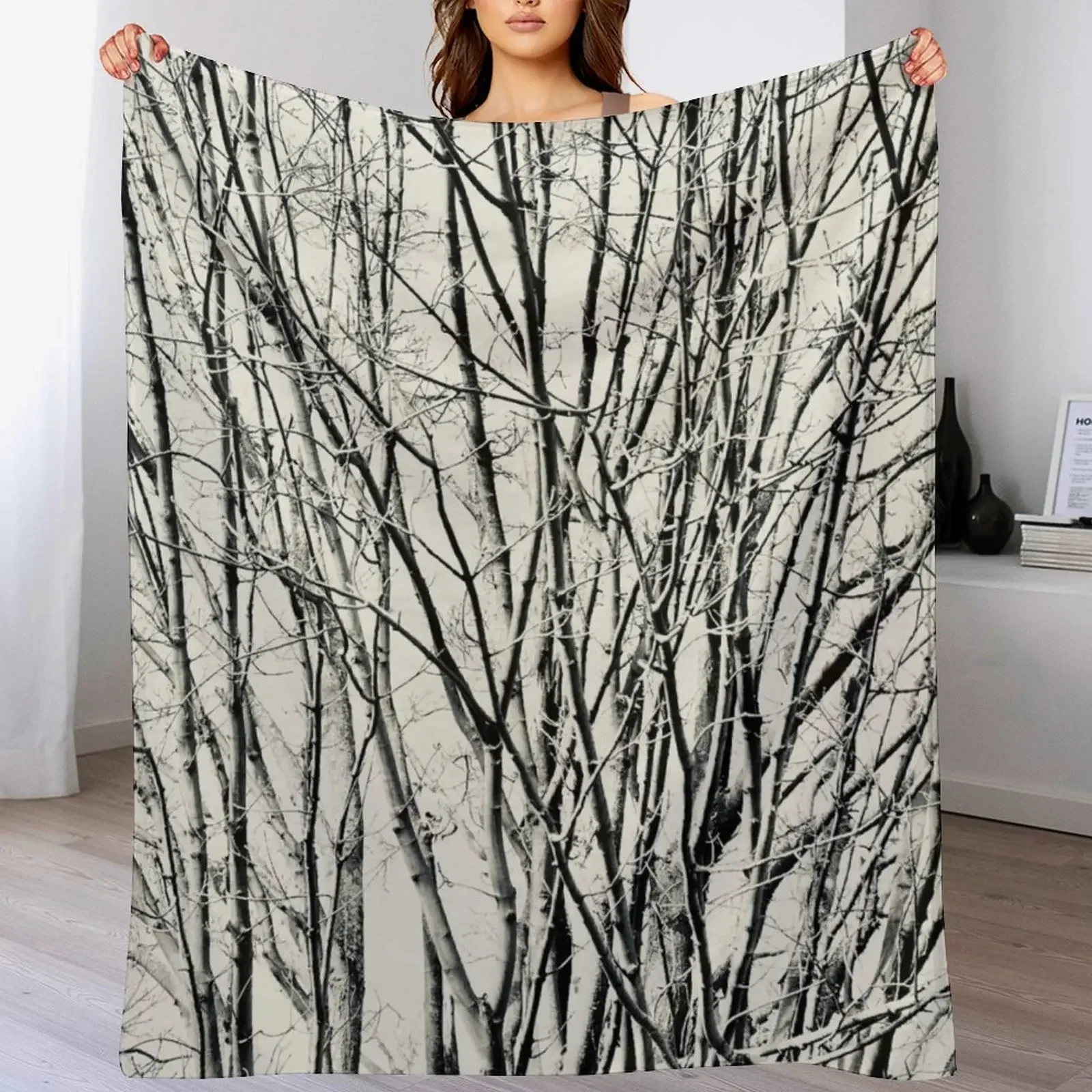 Many Branches Throw Blanket Outdoor Soft Blanket for Picnic Beach Camping