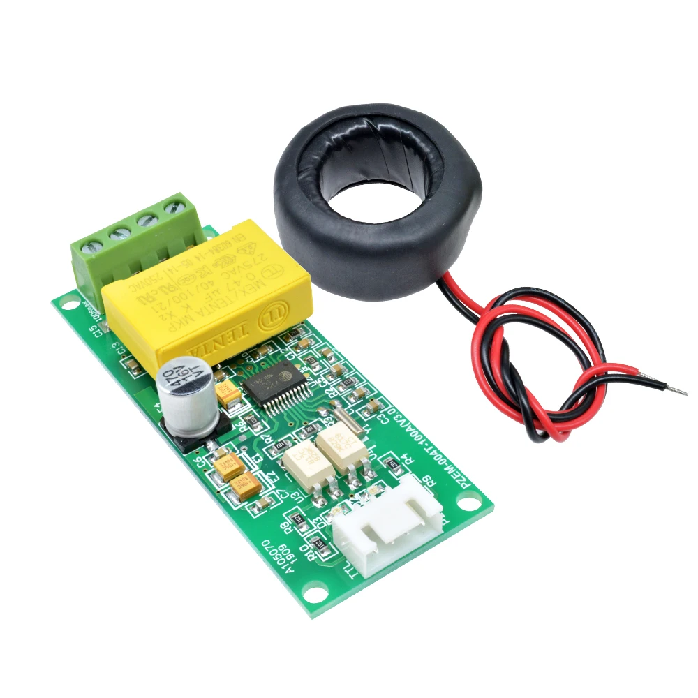 AC Digital Multifunction Meter Watt Power Volt Amp TTL Current Test Module PZEM-004T With Coil 0-100A  80-260V AC For Arduino