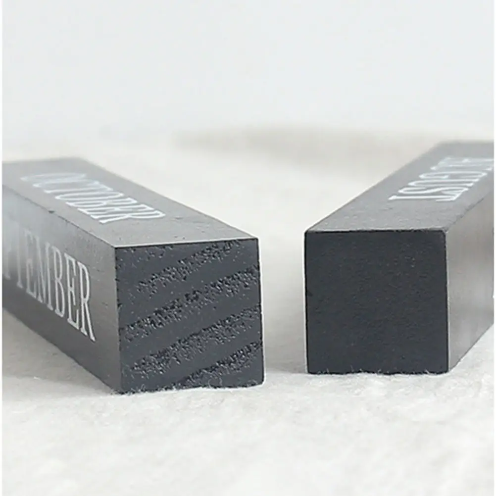 

Creative Desktop Wood Manual Calendar Black Natural Wood Calendar Decoration Office Home Desk Ornament Table Accessory