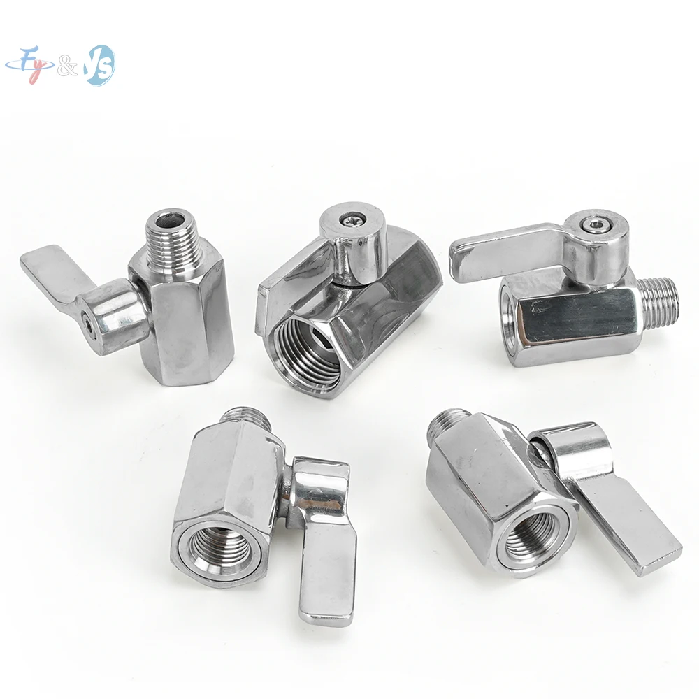 Mini Stainless Steel Ball Valve BSPT Thread 1/8