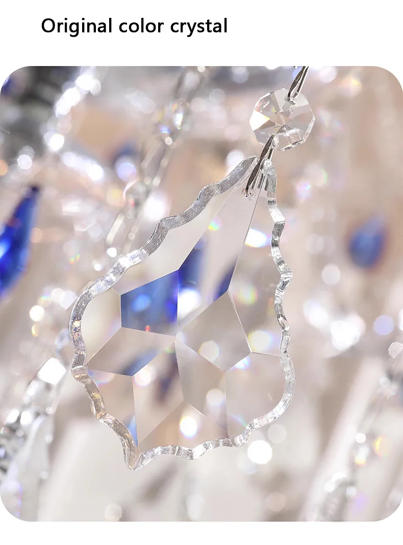 European K9 Crystal Chandelier Living Room Candle E27