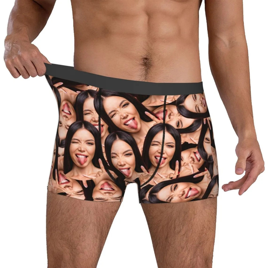 Crazy Face Boxer Briefs Custom Fuse Boxes Personalized Face All Over Underwear Gifts For Husband Boyfriend Anniversary Gifts