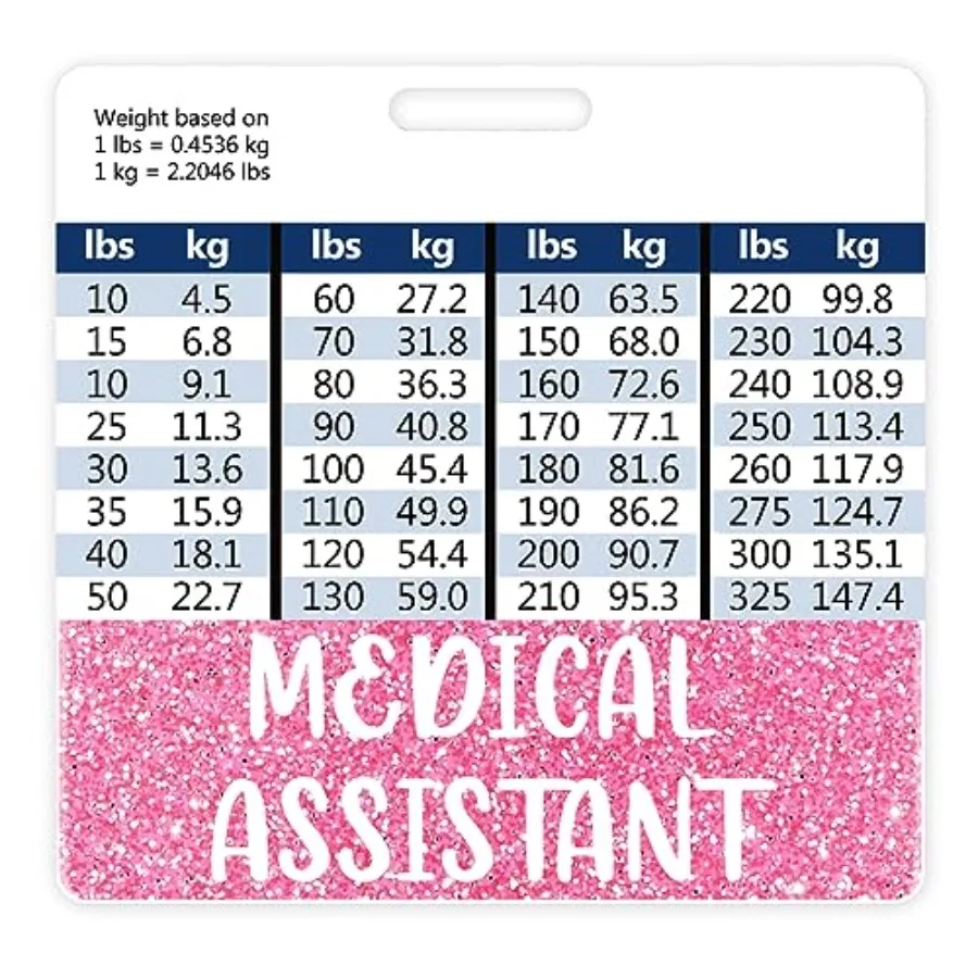 Medical Assistant MA Badge Buddy Card Holder Nursing Accessories Horizontal ID Name Identification Tags Nurse Work W Height and