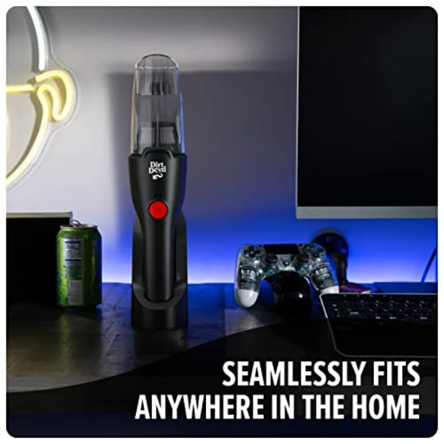 Grab and Go+ مكنسة كهربائية محمولة لاسلكية 8 فولت مع شفط قوي للتنظيف السريع، تصميم خفيف الوزن للغاية مثالي لـ Ca