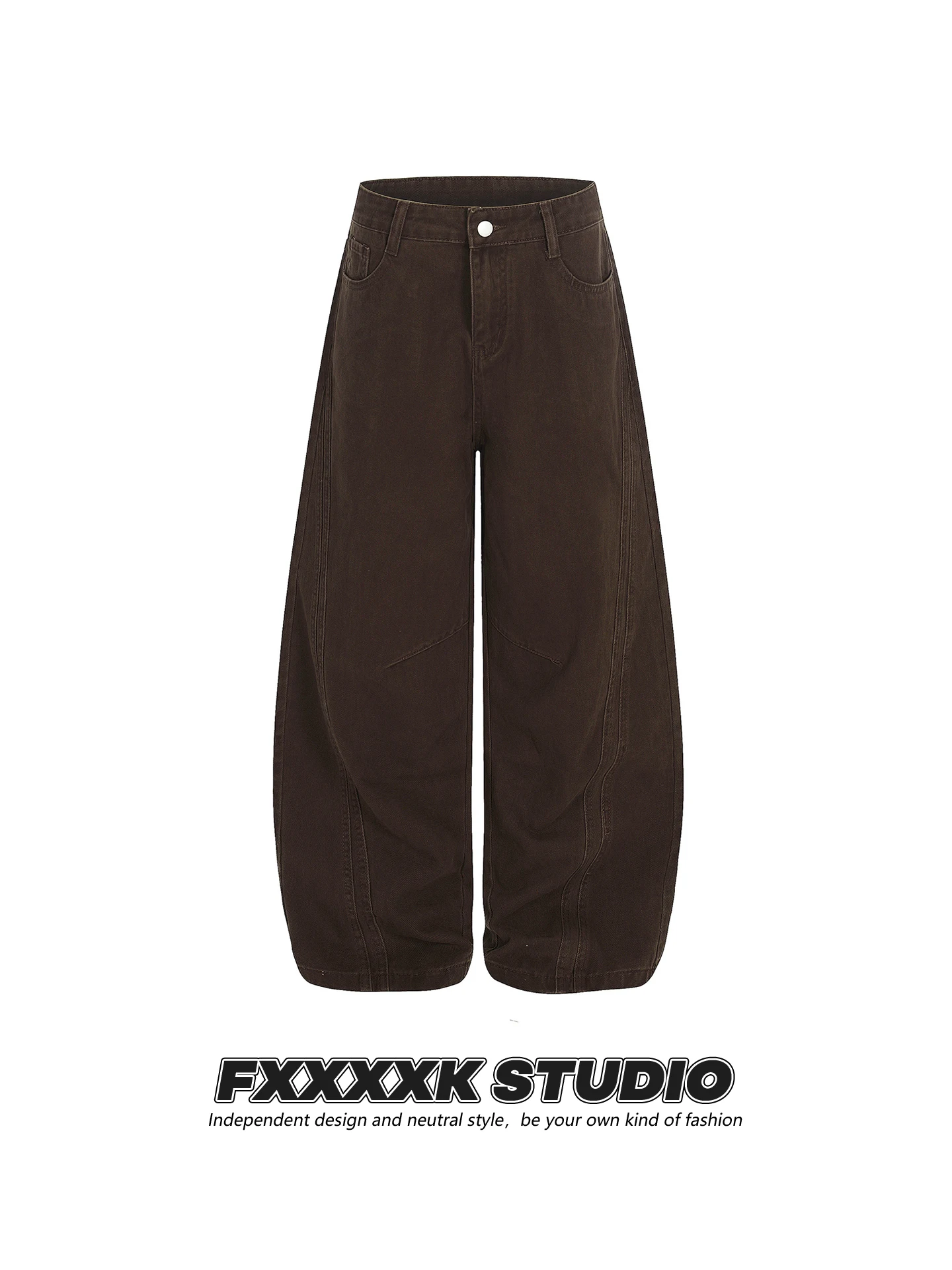 

Оригинальные американские ретро-брюки FXK: свободные, прямые, повседневные, однотонные, простые в сочетании, для повседневной носки