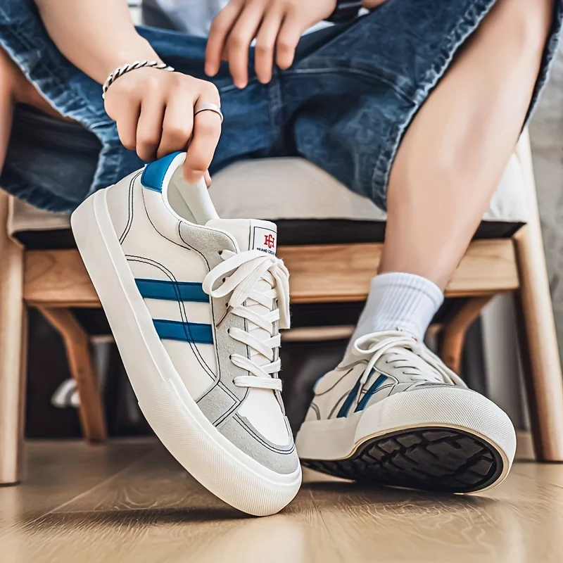 

DAWSRi Casual Sneakers Featuring Bold Colorful Stripes and a Classic Design, Perfect for a Stylish and Comfortable Everyday Look