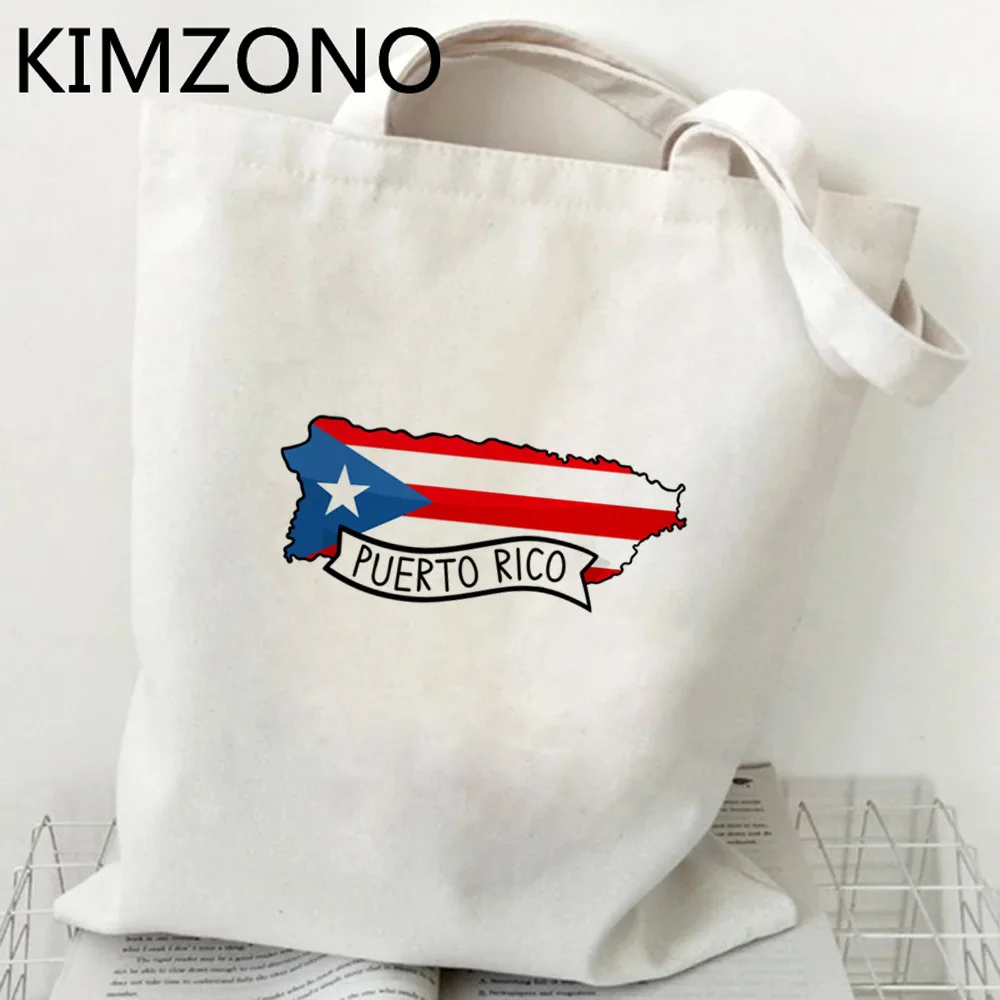 

Puerto Rico shopping bag reusable shopping bolsa bolsas de tela bag cloth tote sac cabas shoping grab