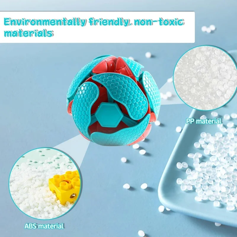 Hand Thrown Football, Hand Throwing Color Changing Deformation Ball For Kids Adults Gift Double Magic Color Ball Toy