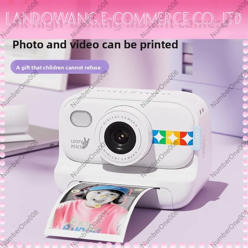 Kids Digital Camera Print Photos HD Children Instant Print Camera Portable Student Entry Level Toy Gift