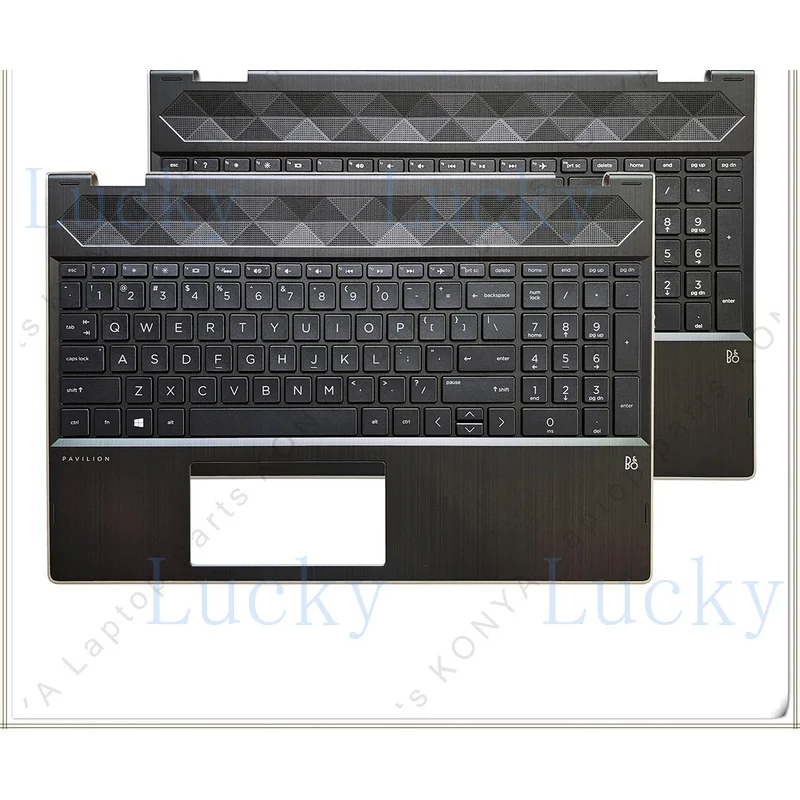 Z+  For HP Pavilion X360 15-CR TPN-W132 Laptop Palmrest Upper Cover With Keyboard