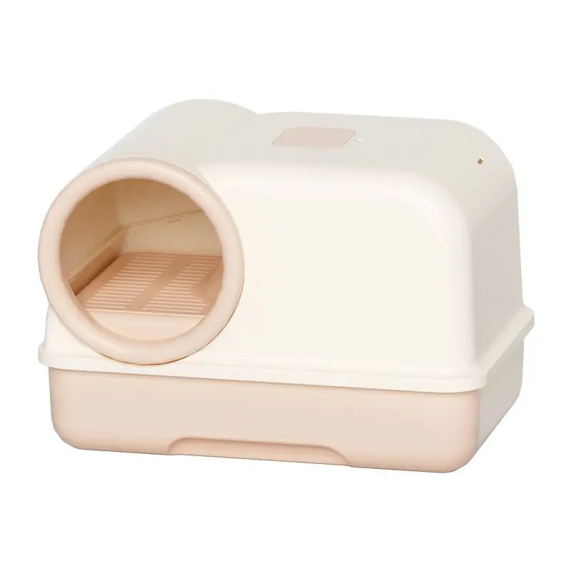 Arenero cerrado para gatos con control de olores y anti-salpicaduras - imagen 2