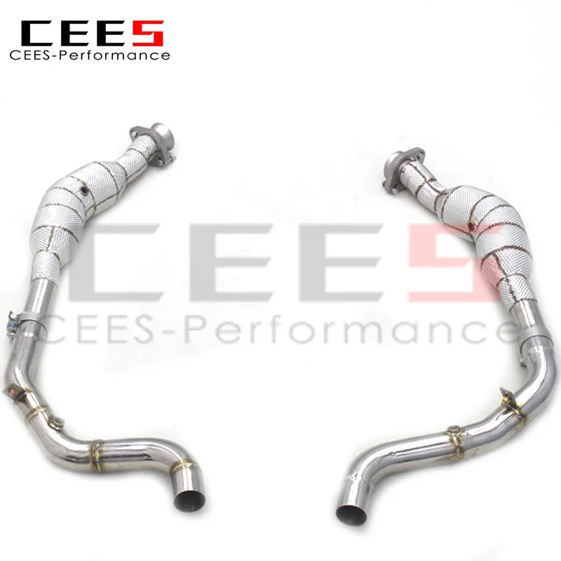 CEES Exhaust Downpipe System Assembly for Land Rover Range 2009-2017 Performance Stainless Steel Car Exhaust Pipes