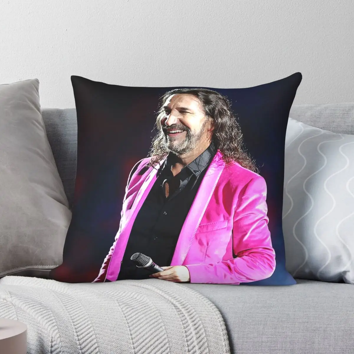 

Marco Antonio Solis Tour 2019 Pillowcase Polyester Linen Velvet Creative Zip Decor Car Cushion Cover