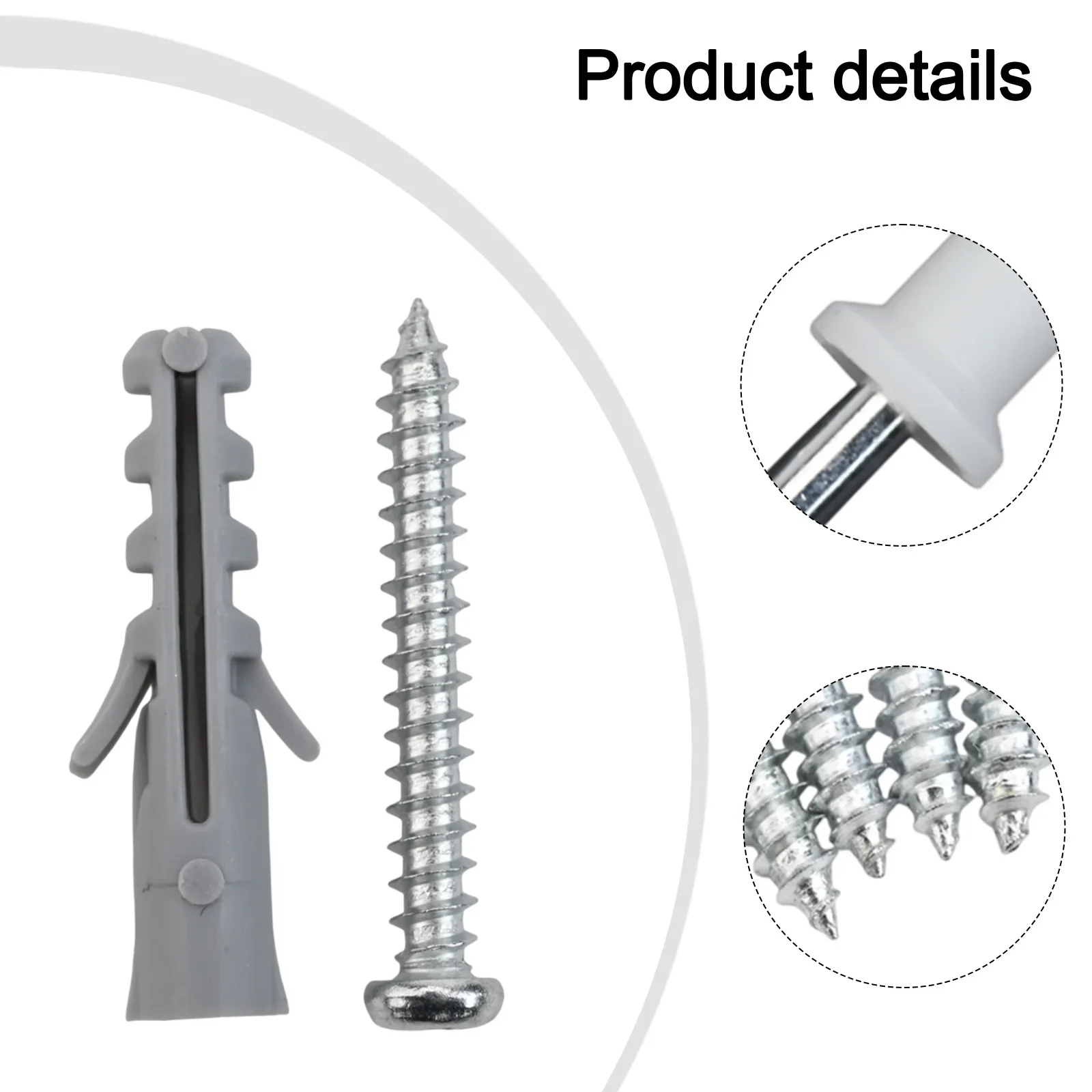 

Complete Set Drywall Anchors 5*60MM Anchor Screws Self Tapping Drywall Screws Anchors Assorted Sizes High Strength
