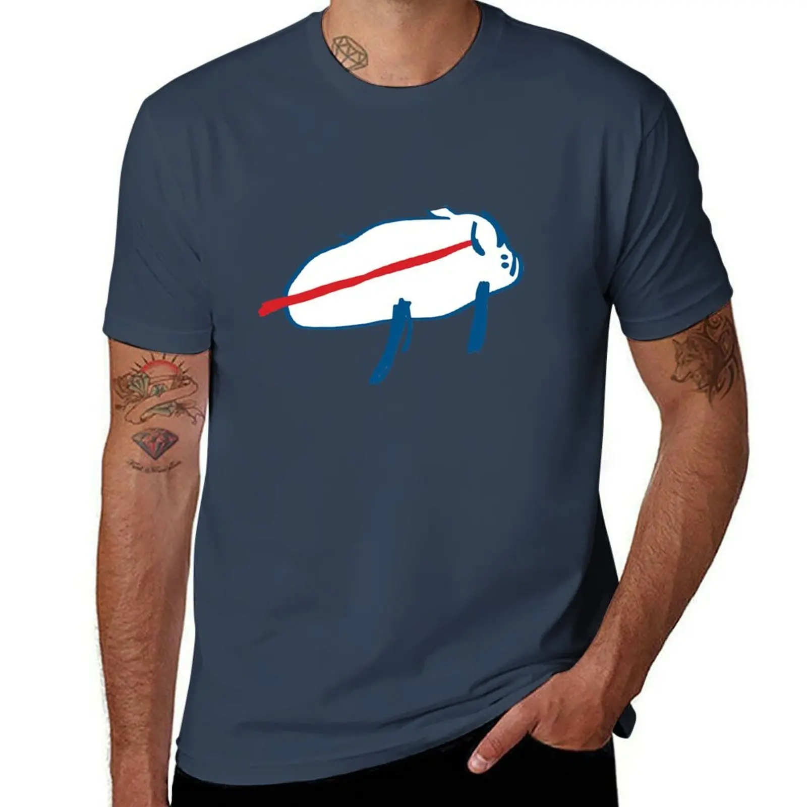 

Wonman Man and .Josh Allen T-Shirt Comfortable Basic Crew Neck Tee