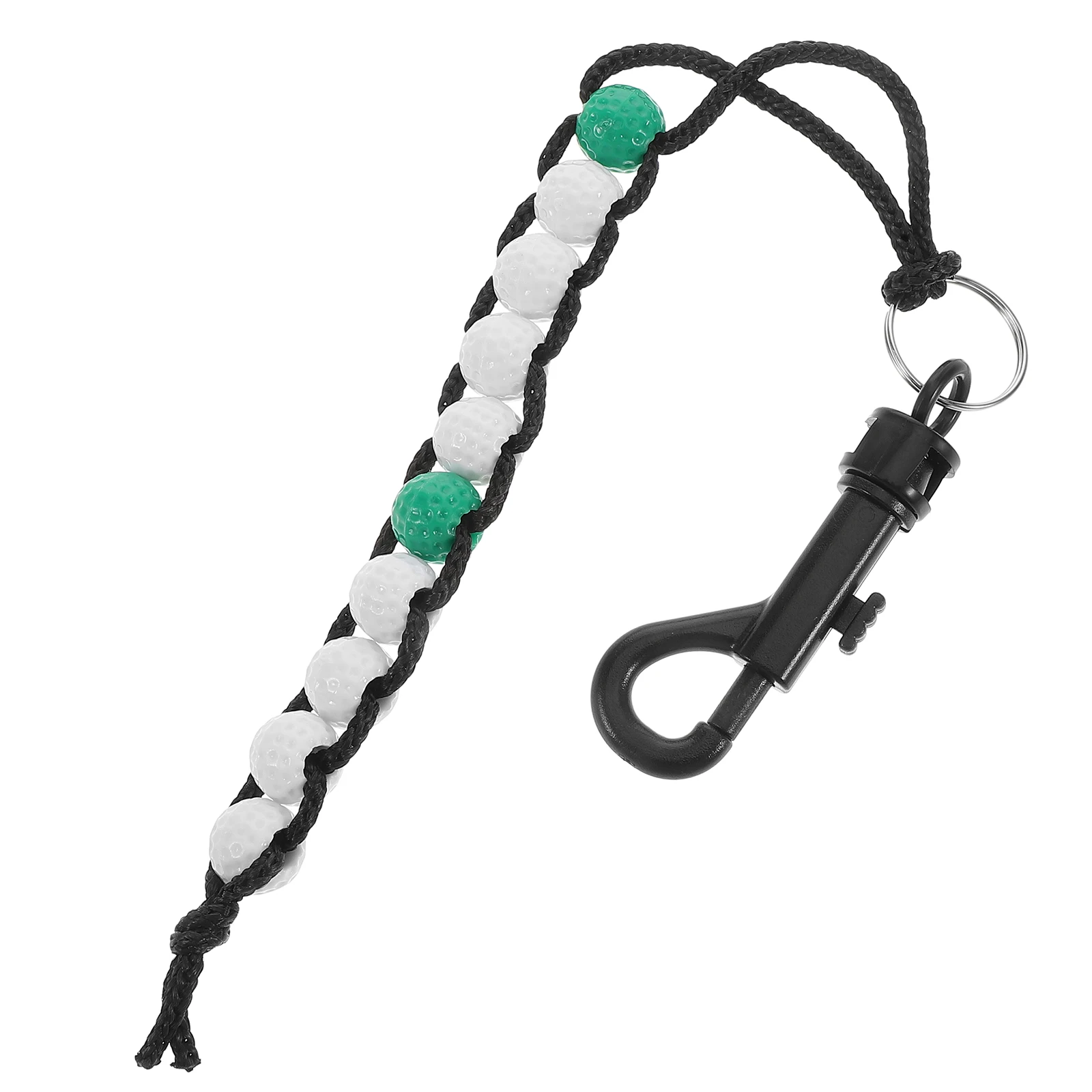 Golf Score Counter Beads String with Clip Portable Stroke Tracking Tool for Accurate Game Scoring in Golf Basketball Table