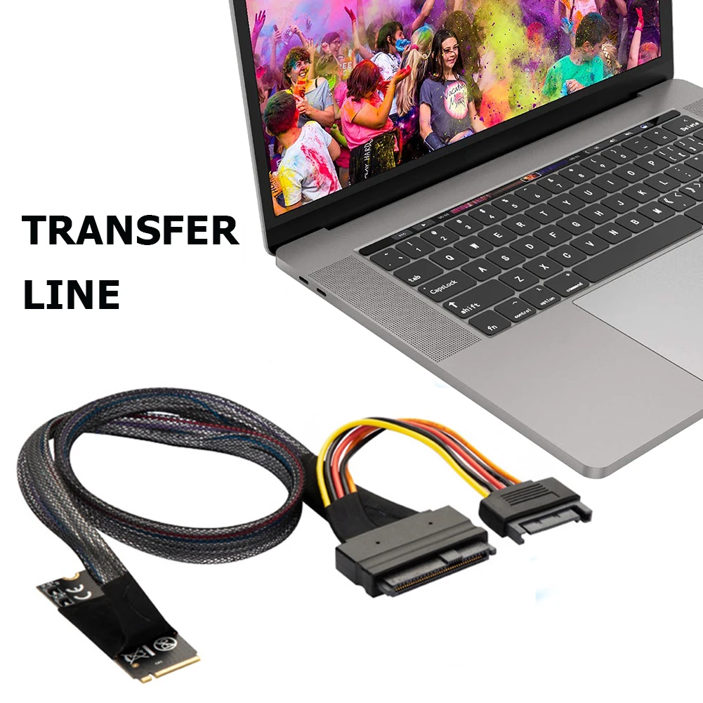 for M.2 for M-Key to U.2 SFF-8639 Interface Adapter Cable 32 MB/s Data Transfer Speed for 2.5 inch NVMe SSD Hard Disk