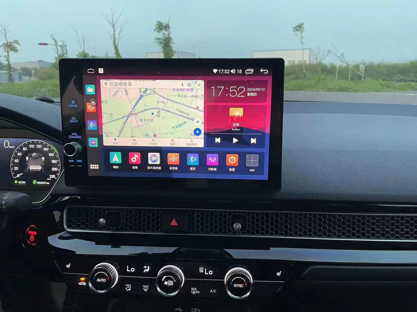 

11.5 Inch Touch Screen For Honda Civic FE FL 2021 - 2023 Car Radio Double turn button Multimedia Player Navigation GPS Carplay