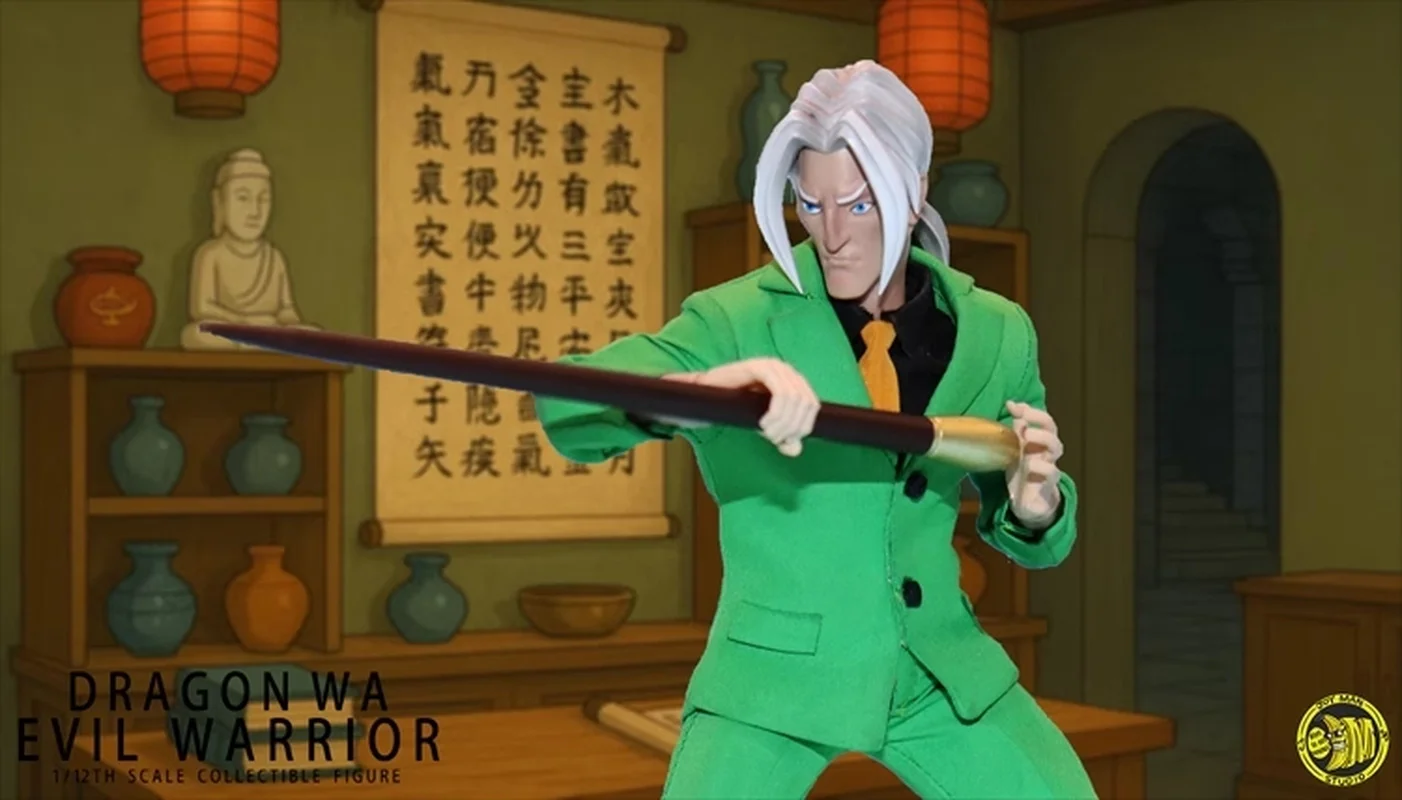 Joy Man Toys Escala 1/12 Jm012 Kung Fu Master & Jm013 Demon Gentleman Articulado Figuras de Ação Militar Coleção Decorações