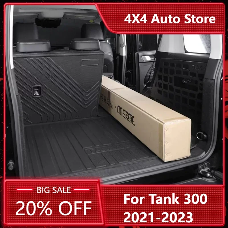 

New！For WEY GWM Tank 300 all-inclusive cargo compartment mat environmental protection waterproof TPE tail box mat 2021 2022 2023