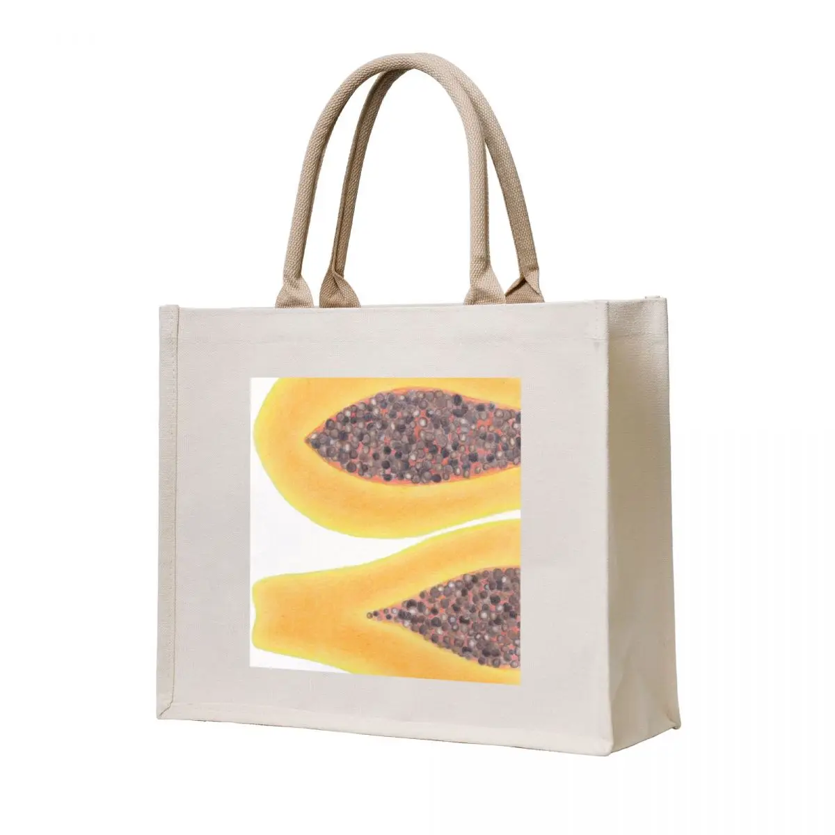 

Papaya - Coloured Pencil Drawing Tote Bag Canvas bag for women handbag canvas bags