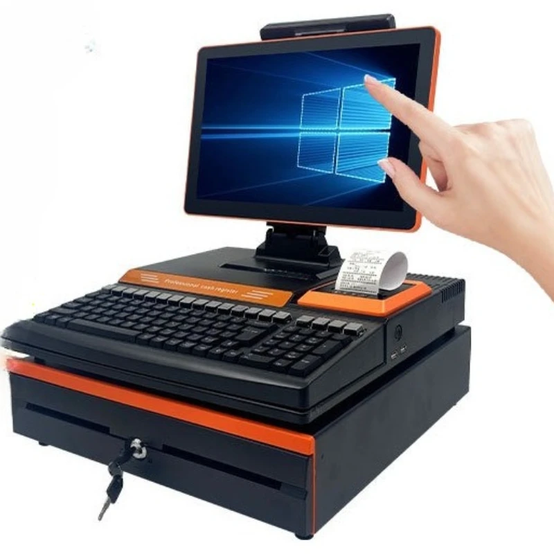 

Multilingual cash register, scan code checkout page equipment machine