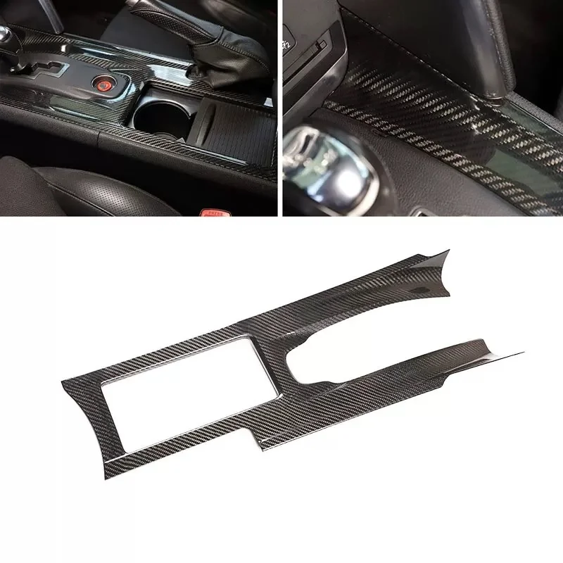 STLFFor Nissans GTR R35 2008–2016, Carbonfaser-Controller-Panel-Rahmen, dekorativer Aufkleber, Innenschalthebelverkleidung