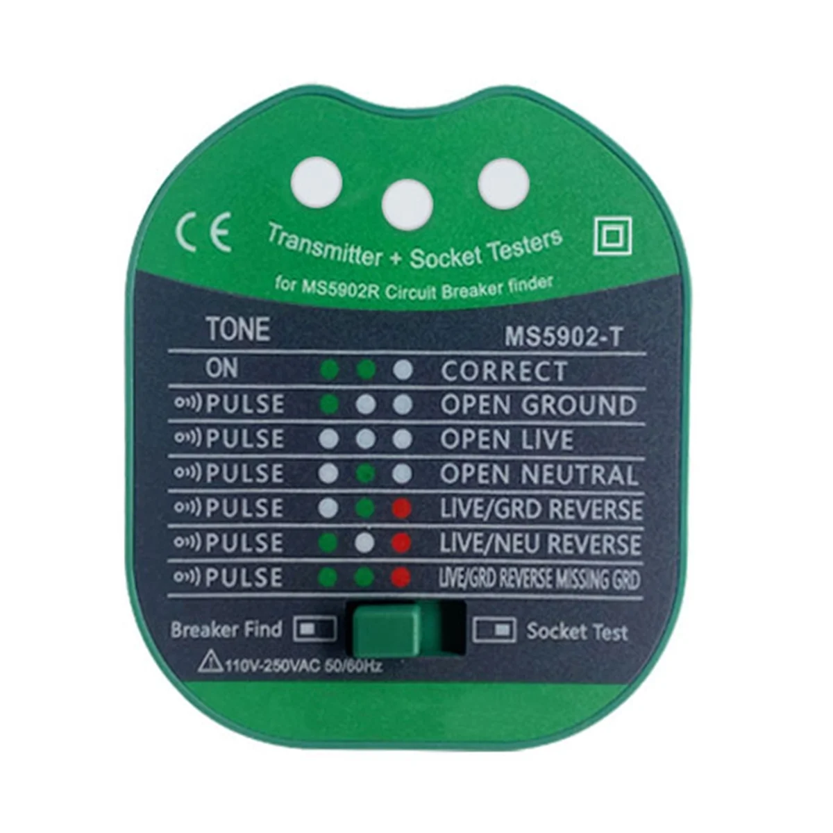 MS5902R Stroomonderbreker Finder Automatische Zekering Socket Tester Draad Kortsluiting Zekering Detector Discriminator US PlugAB32