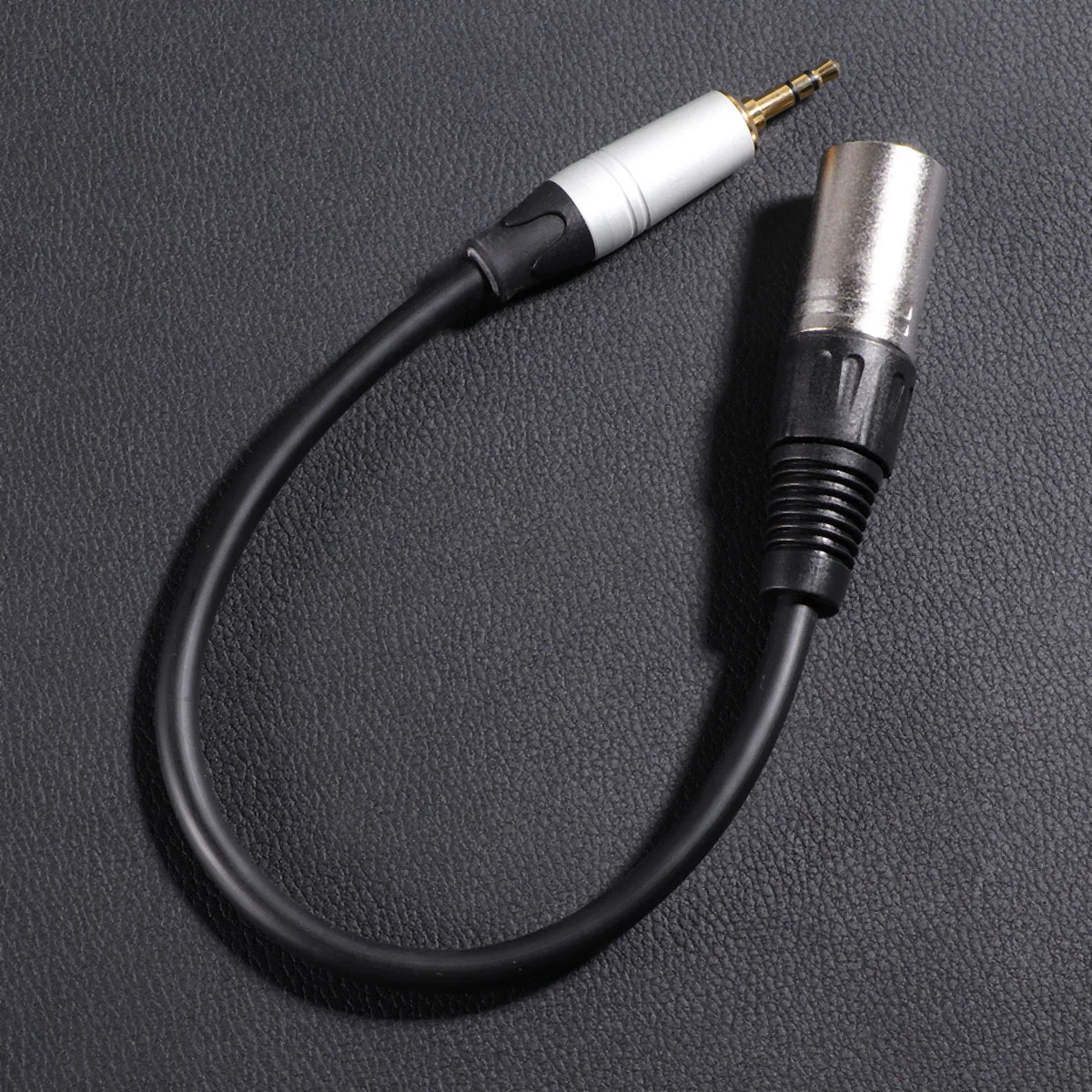 03m 35mm Mono Female to 3 Pin XLR Male Plug Audio Speaker Amplifier Microphone Mic Adapter Cable TC227K17-03 (Black)