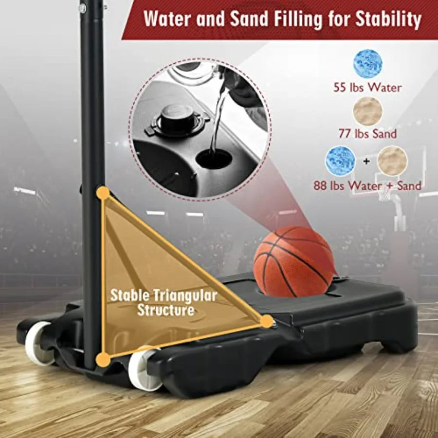 Adjustable Portable Basketball Hoop 5