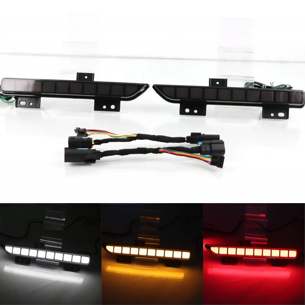 Car LED Rear Bumper Lamps For Ford Raptor SVT F150 2016-2023 Brake Light Turn Signal Backup Reflector Lamp Reverse Fog Taillight