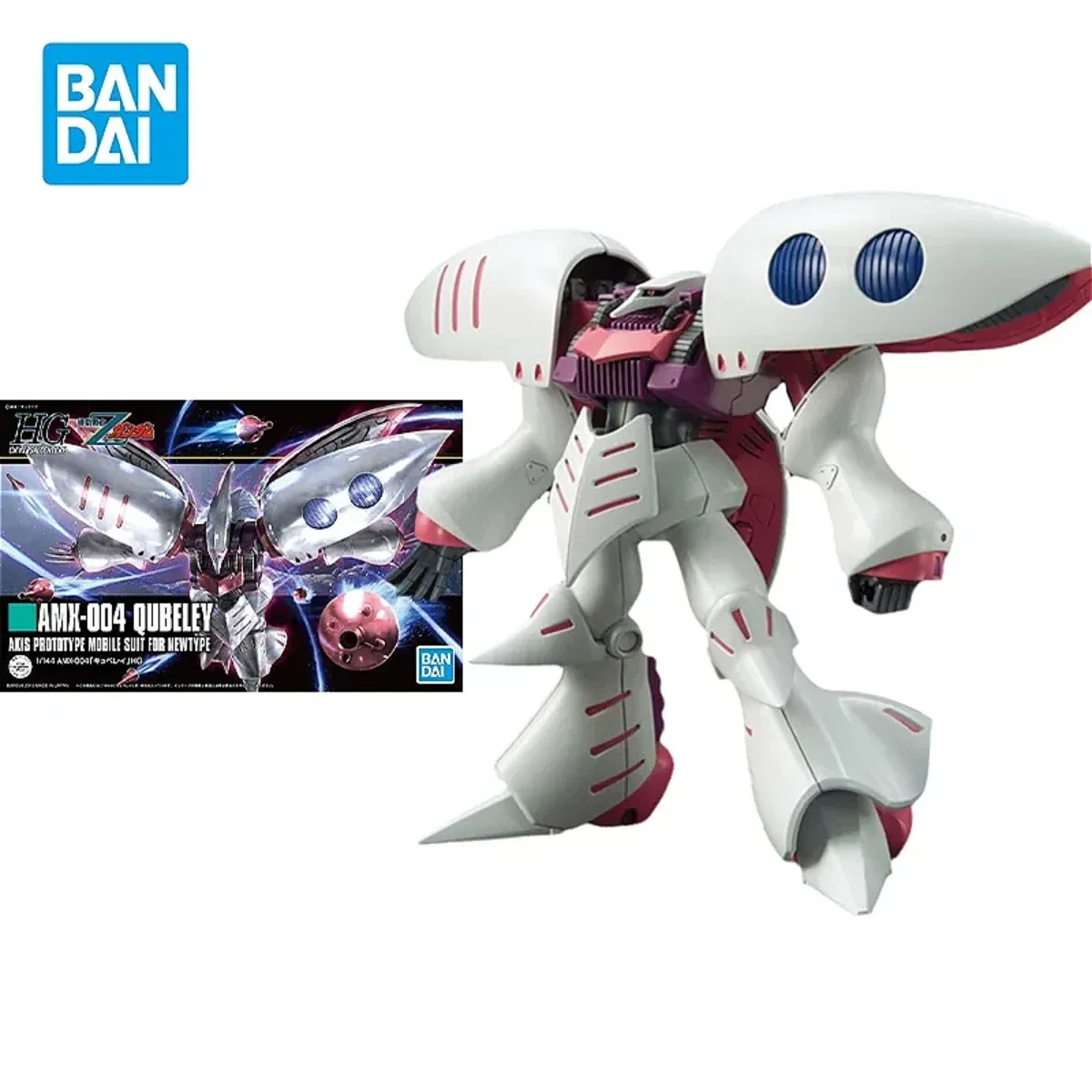 Bandai Gundam HGUC 1/144 AMX-004 Qubeley Anime Figur Mobile Suit Garage Kit Roboter Dekoration Action Modell Montage Figuren Spielzeug