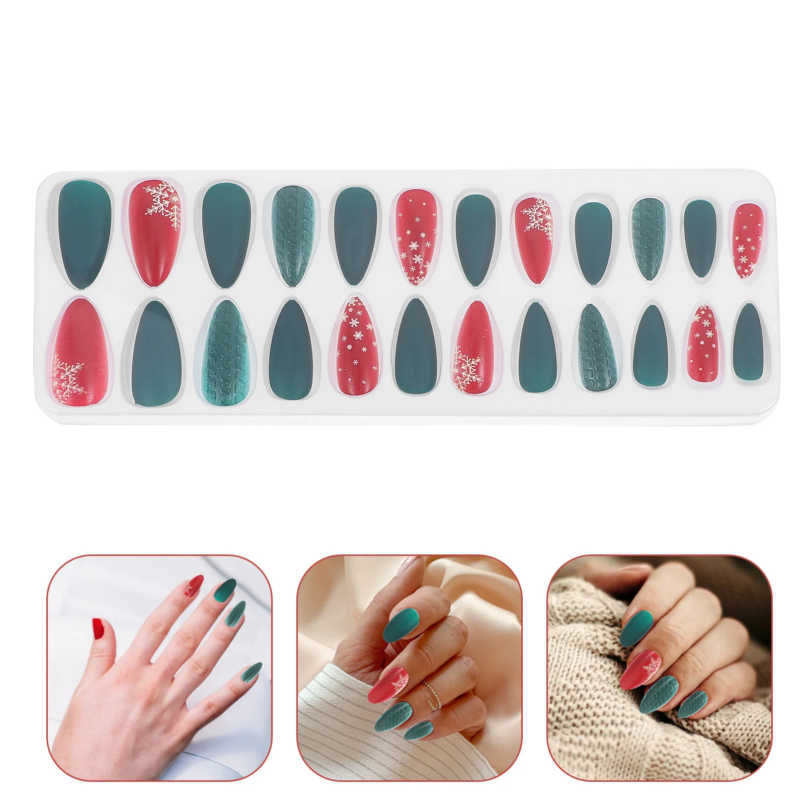 

Christmas Manicure Supplies Decoration Pointy Decorative Nail Sticker Plastic Decals