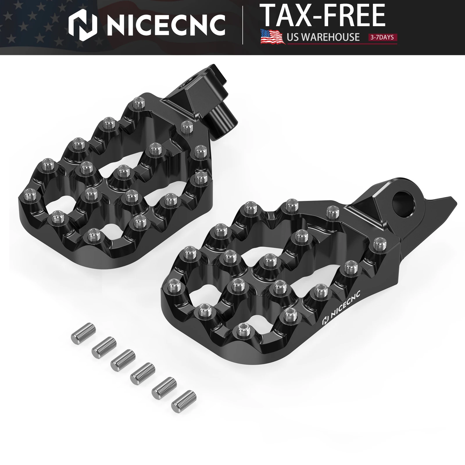 

NICECNC для Yamaha WR450F YZ250F YZ450FX 2024 YZ450F 2023-2024 YZ 250F 450F 450FX смещенные подножки подножки нижние 5 мм