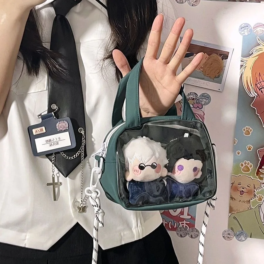 Japanese Harajuku Mini Crossbody Bags Women Transparent Clear Itabag Small Kawaii Purses and Handbags Girls Shoulder Bag Ita Bag