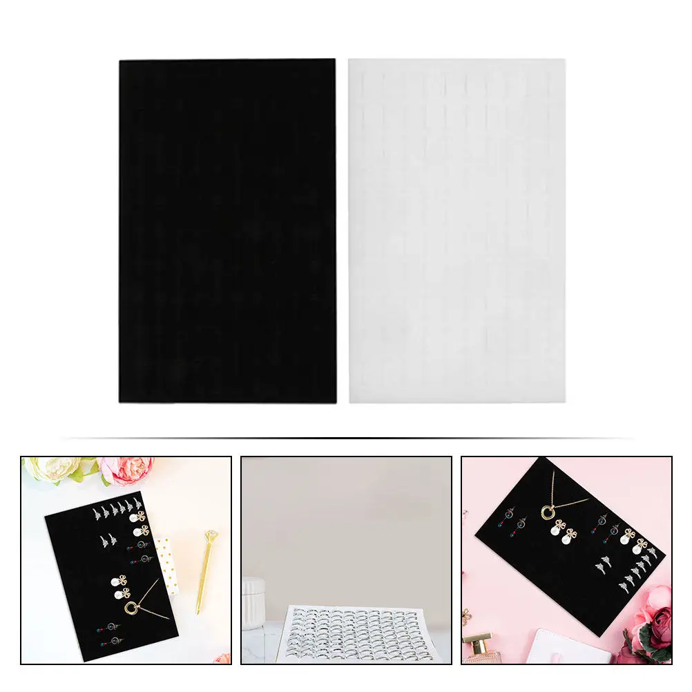 2Pcs Jewelry Sponge Insert Holder Earring Display Pad Ring Organizer Tray for Jewelry Box Storage Packaging Display Stand