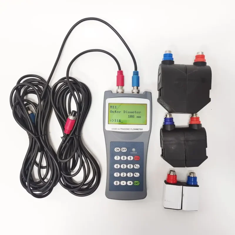 DN15 20 6000mm Tuf-2000h Digital Flowmeter Non Contact Ultrasonic Flow Meter Portable