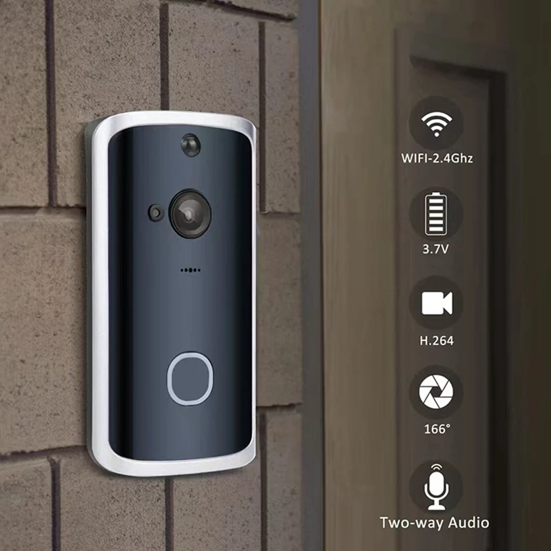 H8 스마트 홈 링 무선 초인종 모션 센서 카메라, 야외 와이파이 문짝 알람